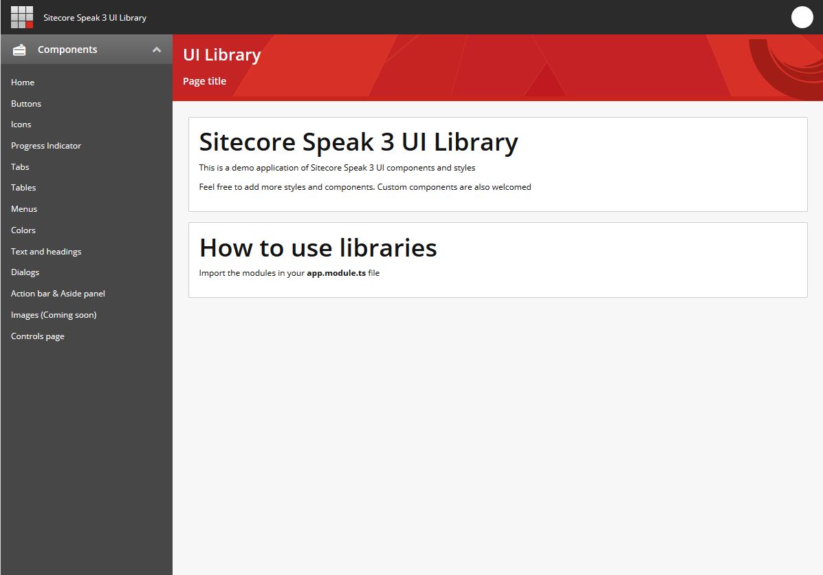 Make Sitecore-themed apps with SPEAK 3